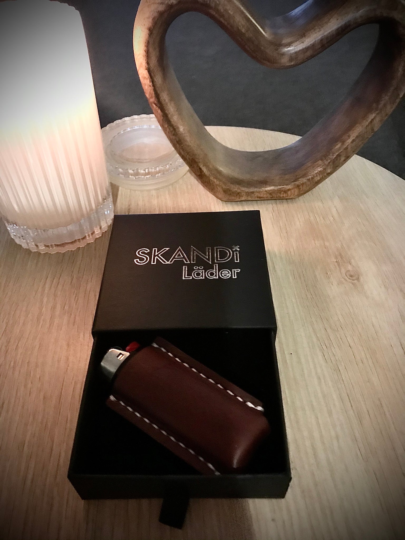 The SKANDi Artisan Leather Lighter Case